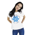 Naisten T-paita Siberian Wellness (väri: valkoinen, koko: S)