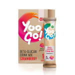 Yoo Go! Beta-glucan Drink Mix (Strawberry). Alkoholiton vähäkalorinen juoma makeutusaineella, 70 g 500512